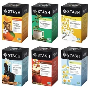 Stash Tea Bags Chamomile Orange Ginger Peppermint Licorice Spice Cinnamon Apple - Picture 1 of 8