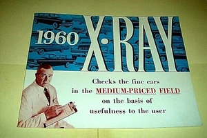MEDIUM Cars Comparisons ,Brochure STATISTICS ON MANY CARS vital details IN 1960 - Picture 1 of 8