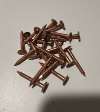 1-1/4" x 10-GAUGE AT RING COPPER ROOFING/SLATING NAILS  2-1/2 lbs **Made in USA*