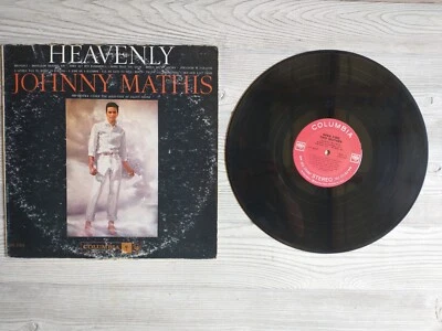 LP Vinyl Records Johnny Mathis-Heavenly LP Good + Open fire, two guitars - Image 1 of 4
