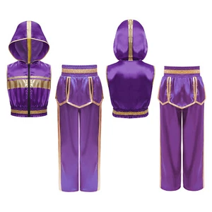 Kids Boys Set Hooded Outfits Performance Suit Workout Activewear Color Block - Picture 1 of 23