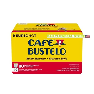 Cafe Bustelo Espresso Style Coffee K-Cups 80 K-cups - FREE SHIP!! - Image 1 of 4