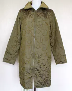 Abrigo de lluvia reversible Mycra Pac bronce dorado 0-P capucha bordada - Imagen 1 de 10