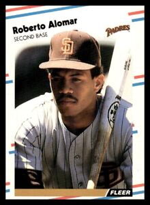 1988 Fleer Update Roberto Alomar Rc #U-122 San Diego Padres