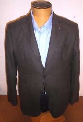 Chaqueta Abrigo Deportivo Massimo Dutti Algodón Extra Fino Tres Botones NUEVA CON Etiquetas 40r Marrón Foto 1 de 4