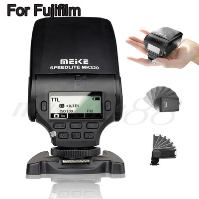 MeiKe MK-320 LCD TTL Mini Speedlite Master Slave Flash For FujiFilm X-T1 X-M1 - Image 1 of 4