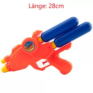 Wasserpistole 28cm mit DOPPEL-Tank 1 x 1 Stück Wasser Sommer pistole Kinder 3+ - Bild 1 von 1