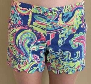 Pantalones cortos mujer Lilly Pulitzer talla 0, estilo Magnolia, estampado Toucan Play - Imagen 1 de 5
