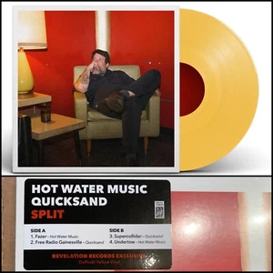 QUICKSAND / HOT WATER MUSIC EP 12" Hand Poured Yellow Vinyl SEALED-Rival Schools - Picture 1 of 4