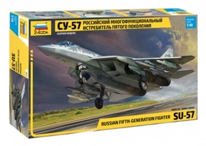 1:48 Zvezda #4824 Sukhoi SU-57 Russian Fifth-Generation Fighter NEW ! - Picture 1 of 2