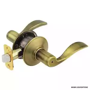 Privacy Door Lock Lever F40 ACC 609 Antique Brass Schlage Left or right Hand - Picture 1 of 1