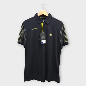 Galvin Green Golf Men's Polo Shirt Milion w/Logo (Black/Lime) - Medium (M) - Picture 1 of 2