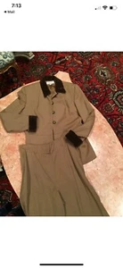 Women's TAN TEMPESTA BLAZER SIZE 10 And PANTS SET SIZE 10 - Picture 1 of 8