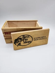 Winchester 22 Long Rifle Wooden Bass Pro Shop Box Small Arms Use, East Alton, Il - Picture 1 of 9