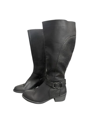 ¡NUEVO! Botas altas hasta la rodilla Easy Street para mujer Luella Plus pantorrilla ancha negras 6,5 M Foto 1 de 4