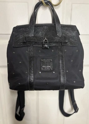 Mochila Henri Bendel Rara de Cuero a Gasolina Jetsetter 3 Vías Convertible con Correa Foto 1 de 4