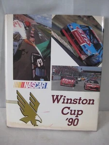 NASCAR Winston Cup Series 1990 Hardcover Book with Dust Cover Dale Earnhardt - Picture 1 of 10