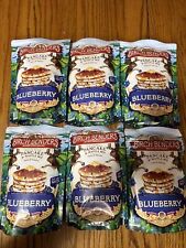 6 NEW Blueberry Pancake & Waffle Mix By Birch Benders, blueberry mix, 14oz each
