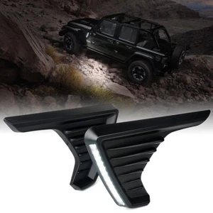 LED Side track Fender Lights Smoked for 2018-2024 Jeep Wrangler JL Gladiator JT - Bild 1 von 7