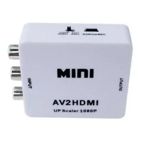 Adaptador de video compuesto CVBS RCA AV a HDMI HD convertidor Wii NES SNES.. - Imagen 1 de 7
