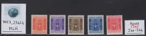 WC1_23424.ALBANIA. 1940 COATS OF ARMS postage due set. Sc. J40-J44. MLH - Picture 1 of 1