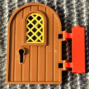 1 x Lego Tor Tür 64390 1x4x6 mit Gitterfenster Fenster Zubehör Burg Piraten rund - Bild 1 von 1