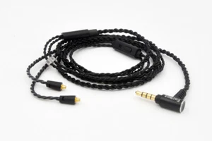 Cable de audio MMCX OCC trenzado de 4 núcleos con micrófono para Android/IOS - Universal - Imagen 1 de 8