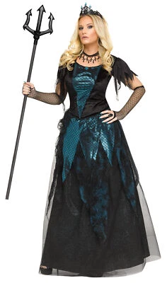 Mystical Mermaid ADULT Womens Costume NEW Dress Gloves Headband - Image 1 of 4