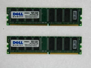 2GB (2x1GB)PC3200 Dell Certified Memory for Dimension 1100 3000 4600 8300 B110 - Picture 1 of 1