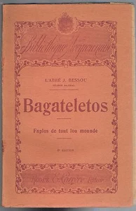 BAGATELETOS Faplos de tout lou Mounde Abbé Justin BESSOU OCCITAN 12 Carrère 1941 - Picture 1 of 12