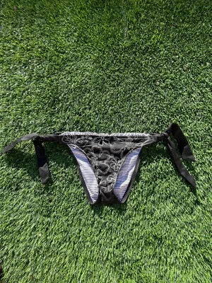 Pantalones de traje de baño Lucky Brand "Lucky You" corbata lateral con volantes TALLA M etiqueta de corte de moda Foto 1 de 3