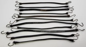 X5) Vintage Mixed Lot 11 Rubber Bungee Tie Down Hook Straps - 20" - Picture 1 of 4