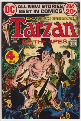 Tarzan of the Apes #210, DC Comics 1972 VF 8.0 Joe Kubert - Image 1 of 3