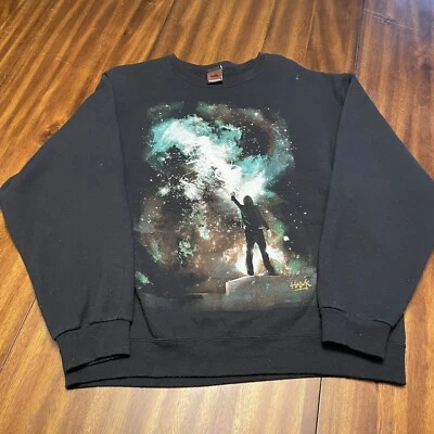 Tony Hawk Suéter Para Hombres Grande Skateboarding Cuello Redondo Sudadera Polar Negro Foto 1 de 4