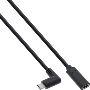 (8,45 EUR/m) InLine USB 3.2 Gen.2 Verlängerung | St./Bu. Typ C schwarz 2m - Bild 1 von 1
