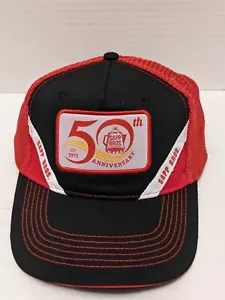 Red & Black Trucker Hat /Cap Sapp Bros Truckstop 50th Anniversary, Snapback, New - Picture 1 of 7