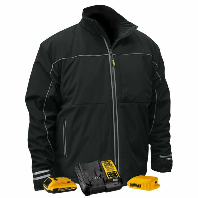 DEWALT Heated Soft Shell Jacket - Black, Size S (DCHJ072D1-S)