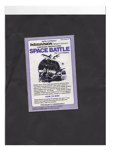 Space Battle Intellivision MANUAL ONLY Authentic - Picture 1 of 1