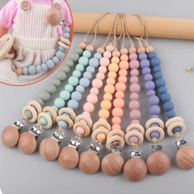 Dummy Clips Baby Girls Boys Soother Chain Holder Strap Pacifier Baby Care Cute @ - Image 1 of 4