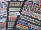 BULK 3 PAGES of USED AUSTRALIAN STAMPS. Lot 932A.  OFF PAPER INCLUDES SOME SETS.