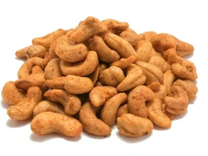 Hot & Spicy Chilli Roasted Cashew Nuts 1kg Bulk Bag - Savoury Pub Snack - Picture 1 of 1