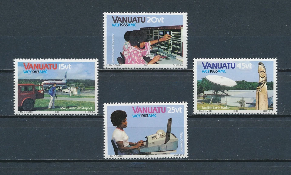 Vanuatu 360-3 MNH, Año Comunicación, 1983 Foto 1 de 1