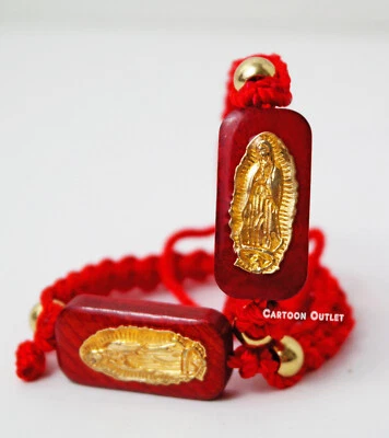 Pulsera 12 piezas Nuestra Señora de Guadalupe Dije Cuerda Roja Virgen de Guadalupe Pulsera Foto 1 de 4