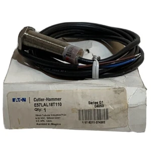 E57LAL18T111-G1 Cutler Hammer 18MM Tubular Inductive Proximity Sensors --SA - Picture 1 of 1
