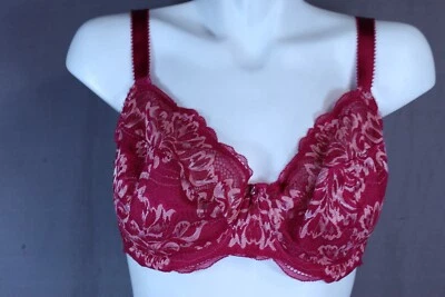 Fantasie EMMALINE FL102701 Underwire Unlined Pink Full Coverage Bra US size 32H - Image 1 of 4