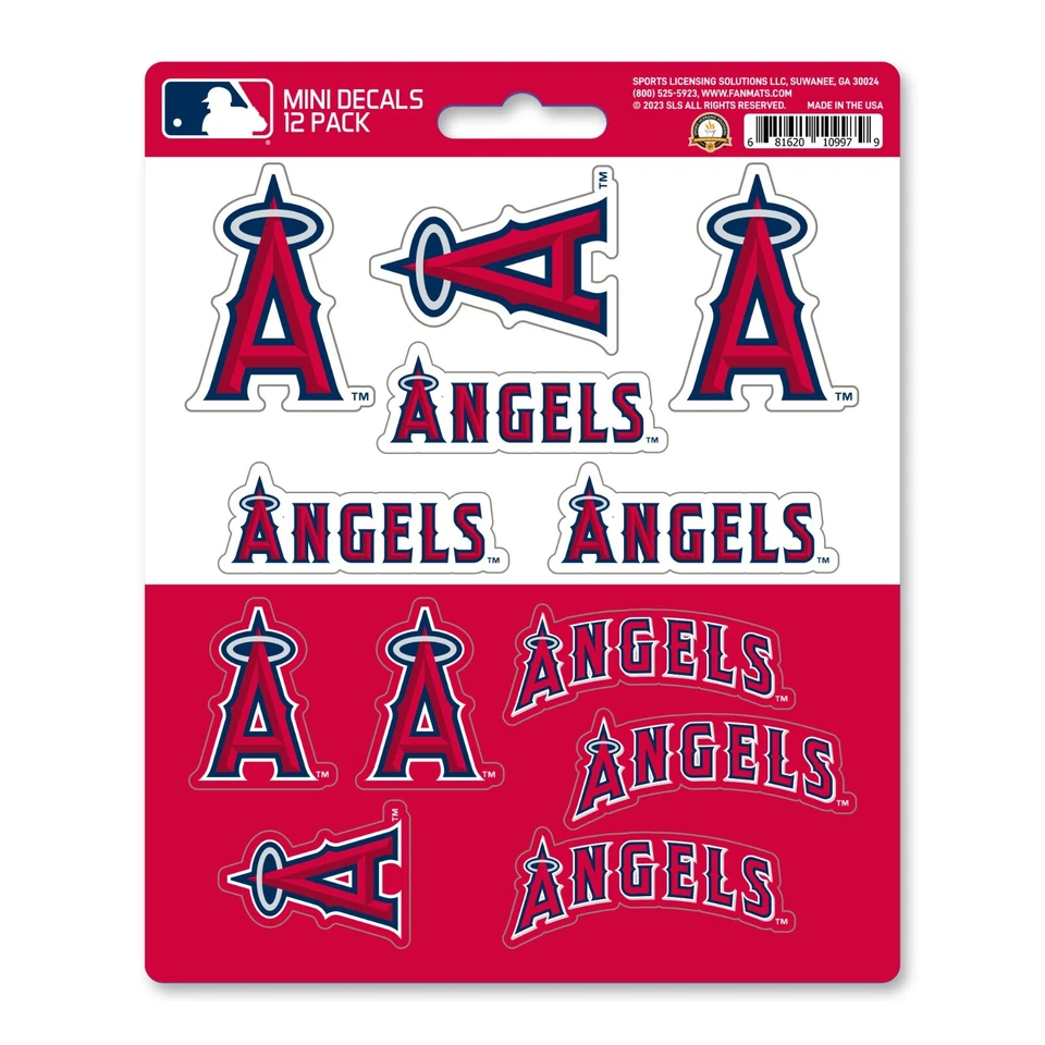 NEW DESIGN Los Angeles Angels - Set Of 12 Sticker Sheet - Image 1 of 1