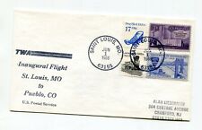 Trans World Airways TWA First Flight Saint Louis Missouri - Pueblo Colorado 1988