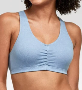 Hanes Women's Comfort Flex Stretch Cotton Bra H570 - Blue Size Small - Picture 1 of 10