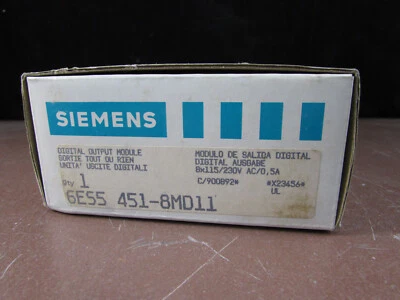 SIEMENS SIMATIC S5 6ES5 451-8MD11 8X115/230VAC/0.5A Digital Ouput Module - Image 1 of 2