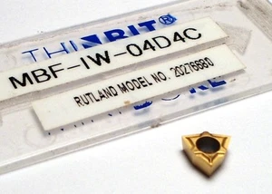 THINBIT Carbide Minibore Insert WCGT .004" Radius D4 TiN (1 Pcs) - Picture 1 of 1